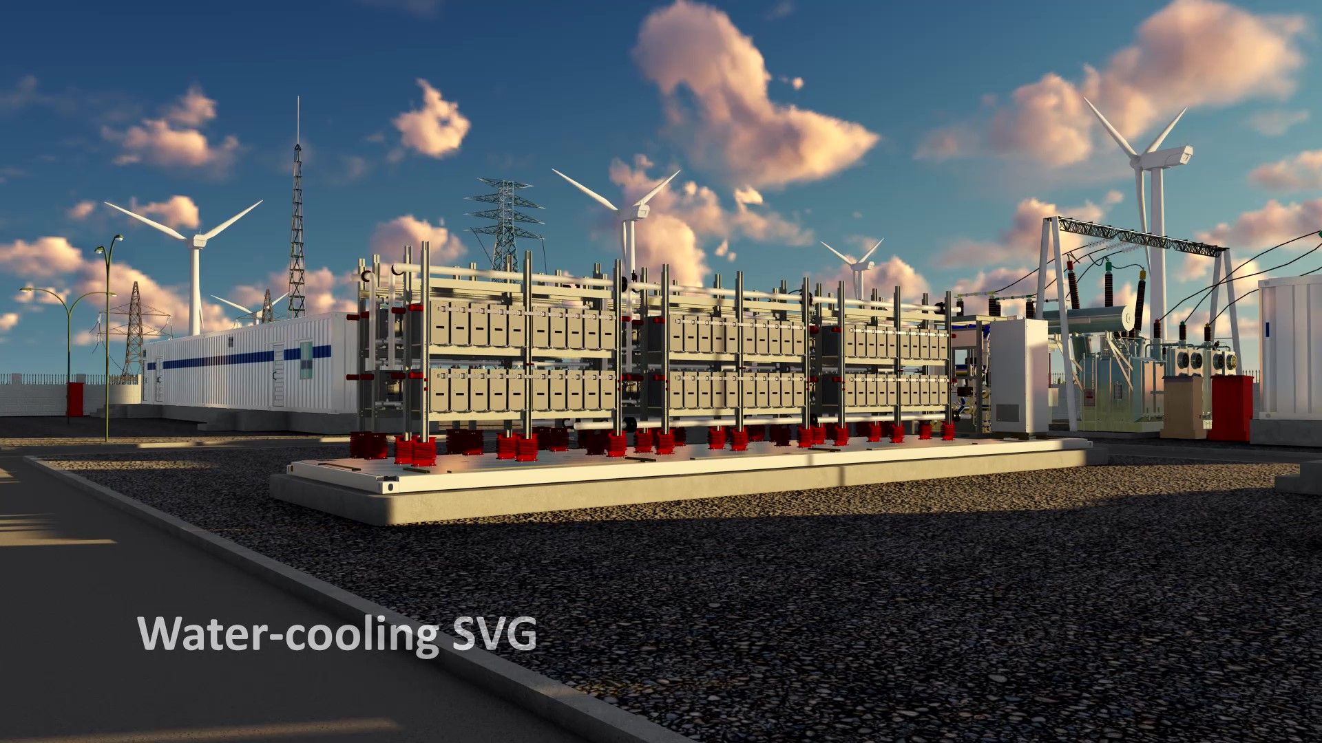Sinopak 35kV Outdoor Water Cooled SVG for Compressor Start-up