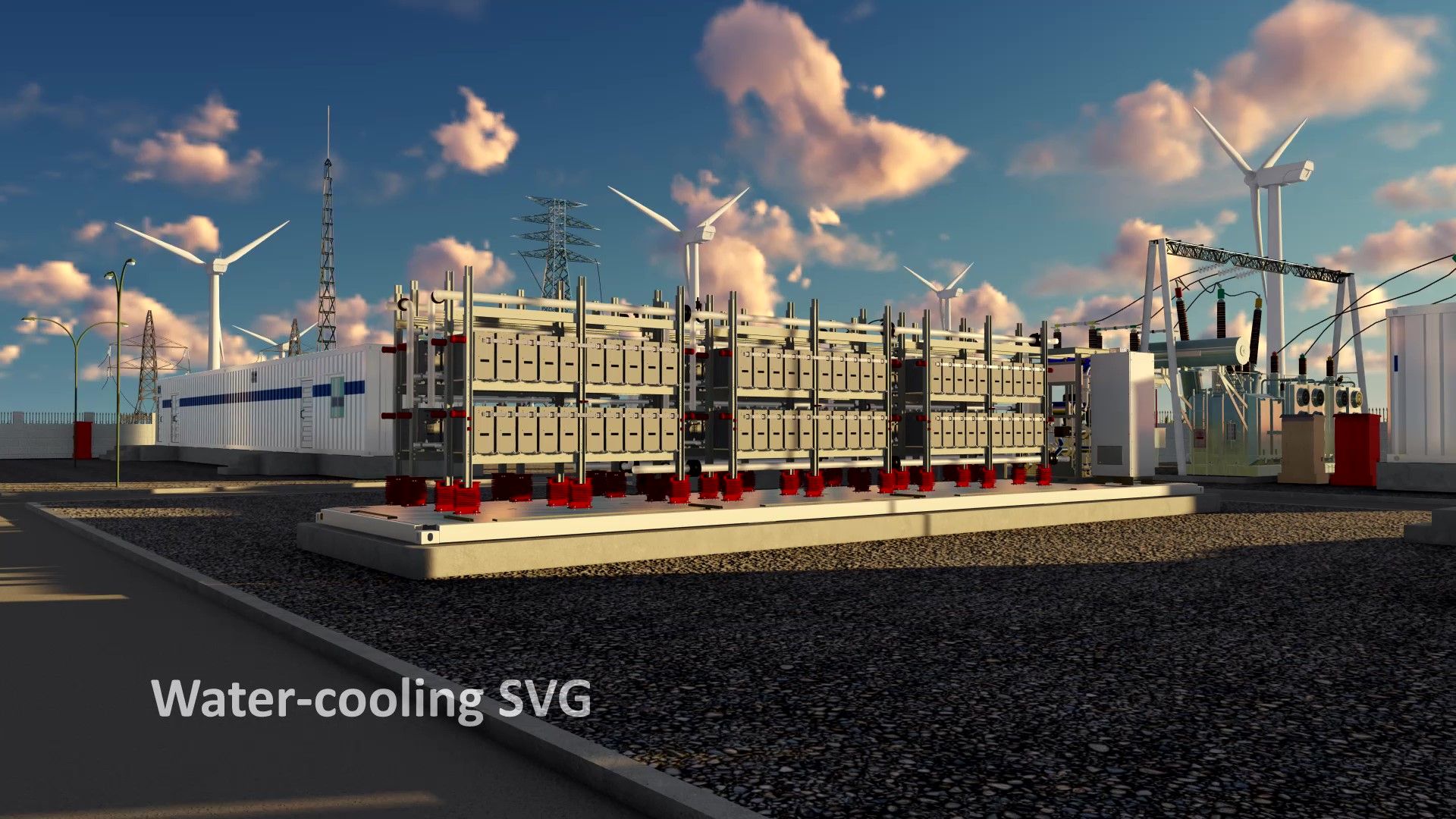 Buitenwatergekoelde STATCOM-installatie